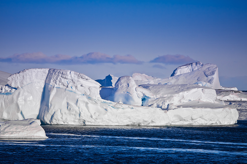 Le paysage de l'antarctique
